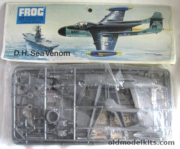 Frog 1/72 DH Sea Venom FAW 21/53 - FAA or Australian Navy (RAAN) - Bagged, F253 plastic model kit